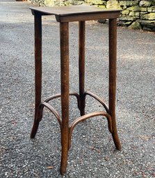 An Unusual Art Nouveau Bent Oak Side Table, Possibly Thonet