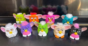 Group Of Nine FURBY McDonald's Toys 1998