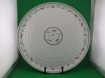 12' Chop Plate (Round Platter) BERNARDAUD Limoges  Artois Vert (Versailles Shape)
