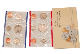 1988 United States Mint Uncirculated Coin Set W/ D & P Mint Marks
