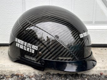 A Medium Motorcycle Helmet - With Harley Bag