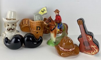 Western Themed Salt & Pepper Shaker Sets