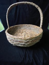 Woven Basket With Handle