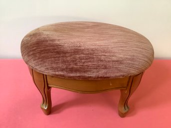 Pink Cushioned Foot Stool