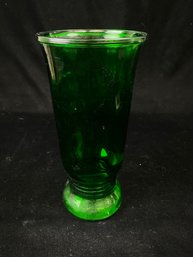 Green Glass Vase