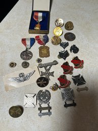 Estate Medals & Military Pins Lot