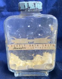 Antique Lentheric Bubble Bath Salts Bottle