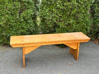A Wooden Bench