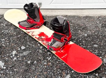 A Rossignol Avalon Snowboard And Boots (Men's Size 12)