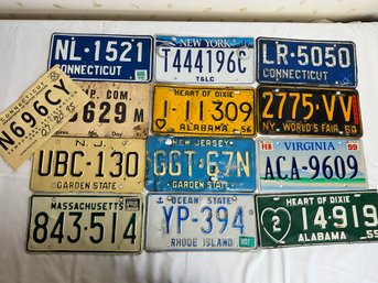 Vintage Licence Plate Lot 1