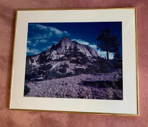 Framed Mountain Landscape Photo