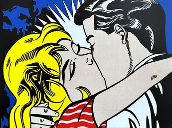 Roy Lichtenstein - Kiss II, 1962 - Offset Lithograph