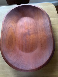 LARGE VINTAGE MID CENTURY MODERN TEAK SERVING PLATTER TRAY