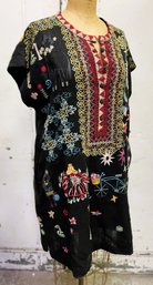 Biya Johnny Was- Pete & Greta Embroidered Tunic Dress- Size M