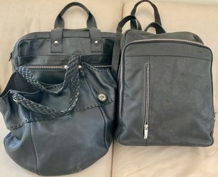 Trio Of Designer Leather Travel Bags