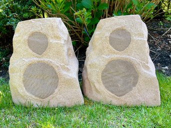 Pair Of KIPSCH Outdoor Wired Stone Speakers
