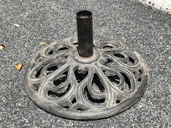 A Cast Iron Umbrella Base