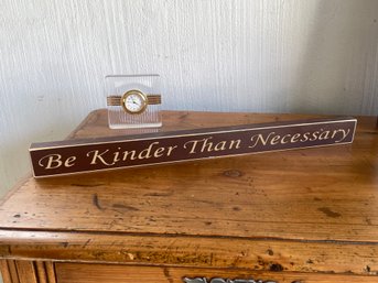 VTG Be Kind American Sign Art Made In USA