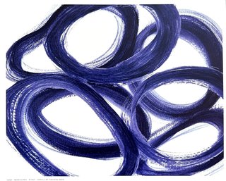 Inuit - Indigo Ellipses - Offset Lithograph