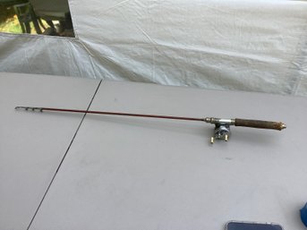 Vintage Telescoping Rod W/ Bronson Fleetwing No. 2475 Reel #54