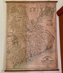 Original 1904 Fairfield County Connecticut Highway Map