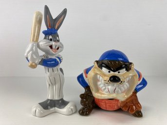 Warner Brothers Salt & Pepper Shaker Set - Baseball, Bugs & Taz