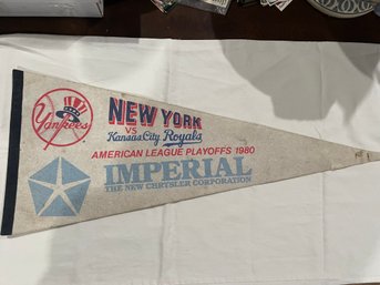 12' X 30' Vintage Sports Banner.  Please Refer To Pictures For Banner You Are Bidding On.  Conditions Vary.