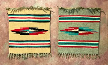 Pair Of Vintage Native American Southwestern Wall Tapestries