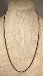 Vintage Fancy Sterling Silver Chain Necklace 18' Long 925