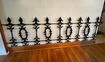 Vintage Wrought Iron Fence Section