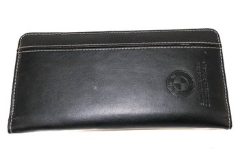 BMW Black Leather Car Documents Wallet