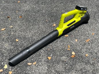 A Battery Operated Leaf Blower By Ryobi