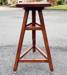 A Rare 19th Century French Oak Sculptor's Table