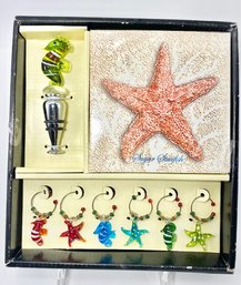 Vintage Seahorse & Starfish Themed Wine Gift Set