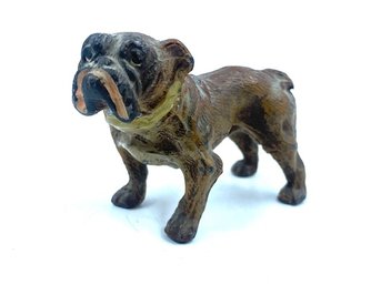 Vintage Cast Iron Bulldog Figurine