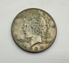 1934 Peace Dollar