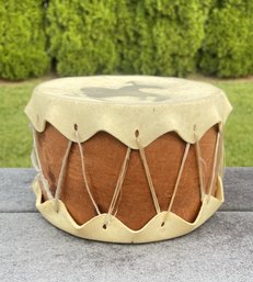 Mid Century Native American Rawhide Drum