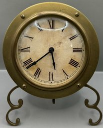 Heavy Brass Easle Clock