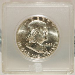 1963D Benjamin Franklin Silver Coin