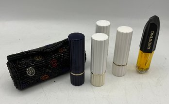 Vintage Estee Lauder Lot ~ 4 Lipsticks & Knowing Eau De Parfum Spray ~