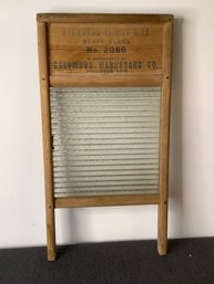 Standard Family Size Heavy Glass Columbus Washboard