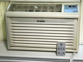 Like New Air Conditioner  By HAIER - 5200 BTUs With Remote - WORKS PERFECTLY - Ice Cold - Lacking Sliders