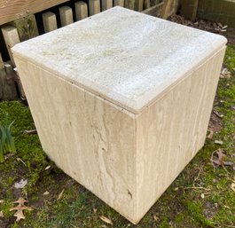 Travertine Cube Box