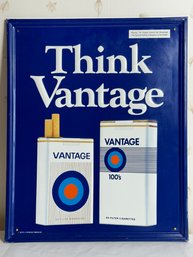 Vantage Cigarette Sheet Metal Sign