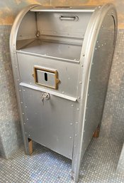 Laundry Hamper In Shape Of Mailbox By The Van Dorn Iron Works With Key