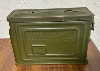Vintage US WW2 Metal Cal.30 Ammunition Box
