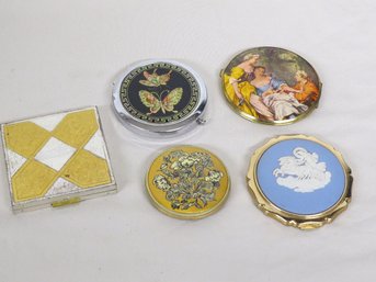 A Group Of Vintage Ladies Compacts Mid-century