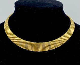 Stunning Goldtone Collar Necklace