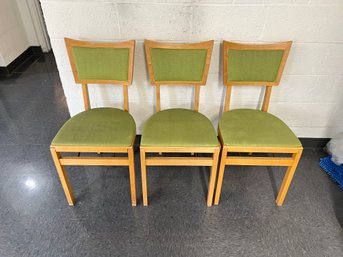 Set Of 3 Vintage Folding Chairs