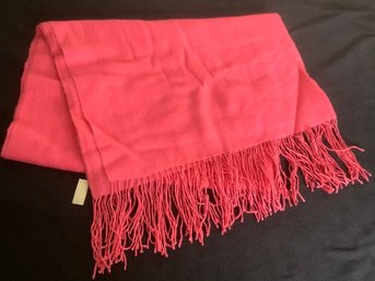 NORDSTROM 100 CASHMERE PINK SCARF